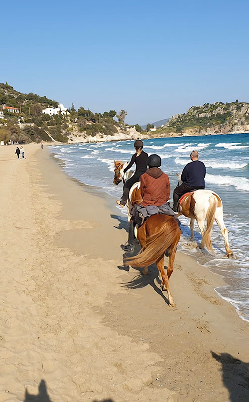 Horse Riding on Tolo Beach
